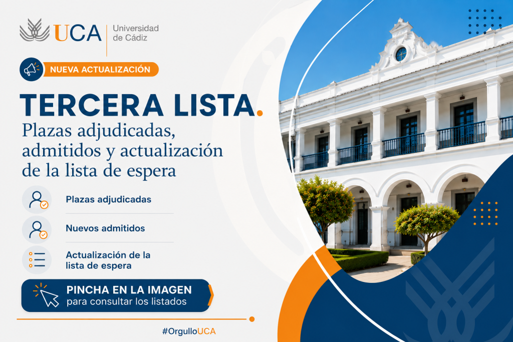 IMG TERCERA LISTA. Plazas Adjudicadas, Admitidos y Lista de Espera